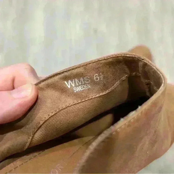 Report Women’s Sweden Slip On Chunky Heel Tan Bootie - Picture 7 of 8